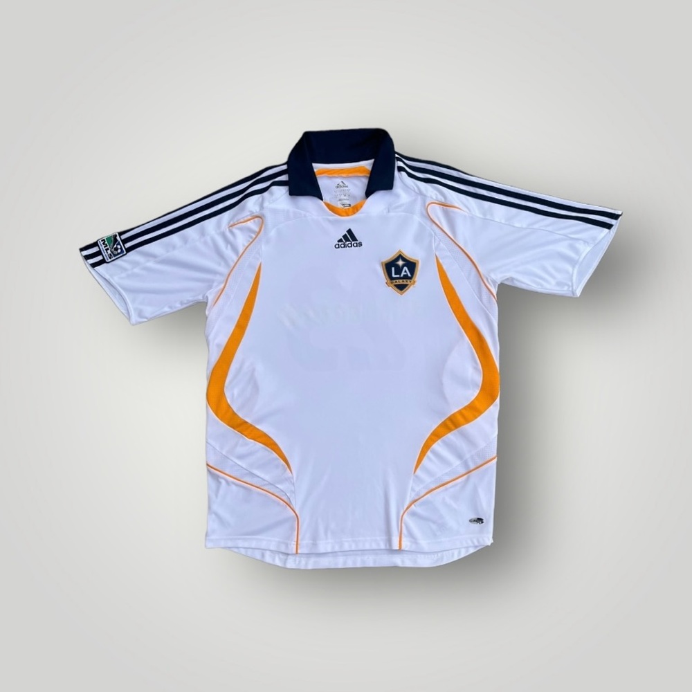 Vintage Y2K 2007-2008 LA Galaxy David Beckham #23 Home Adidas Soccer Jersey